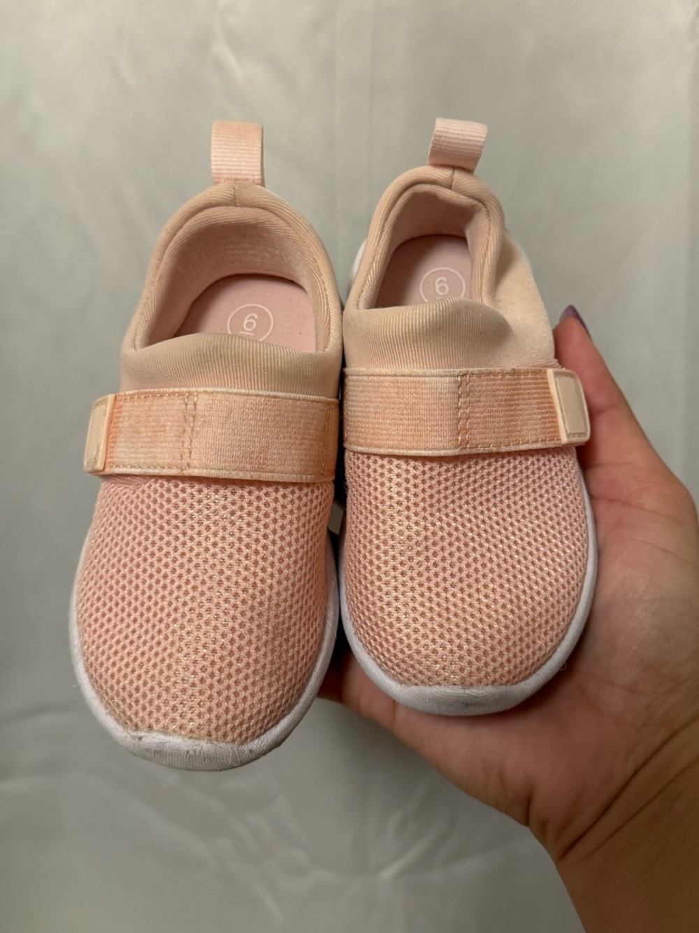 Kids Peach Slip-On water Shoes with Strap